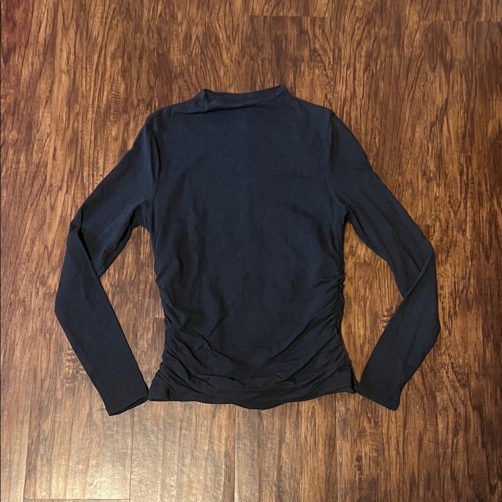 Abercrombie & Fitch ruched mock neck
